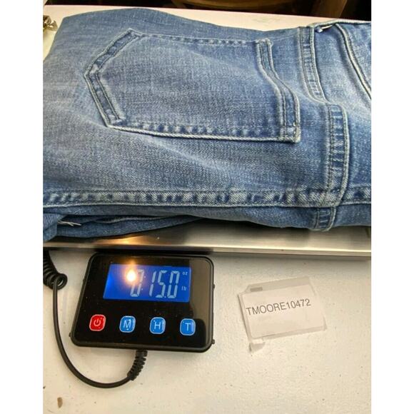 Pistola Womens Skinny Jeans 27 Denim Blue Waistband 14in Raw hem 5.6in - Picture 10 of 11